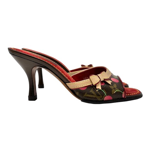 LOUIS VUITTON Vintage Monogram Cherry Sandals #35.5 Takashi Murakami [105150] - Picture 3 of 12